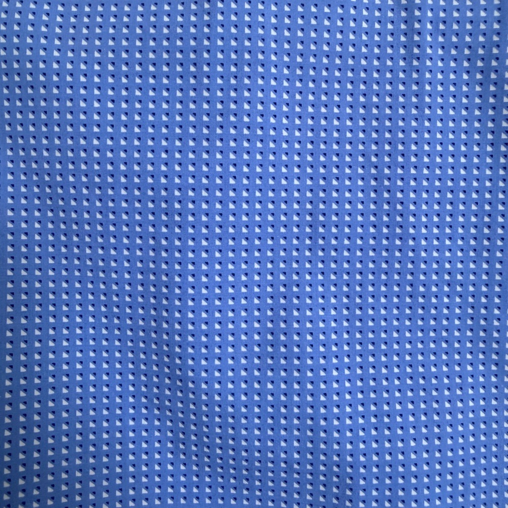 Van Heusen Button Down Blue Patterned Shirt Size Small - Picture 3 of 4
